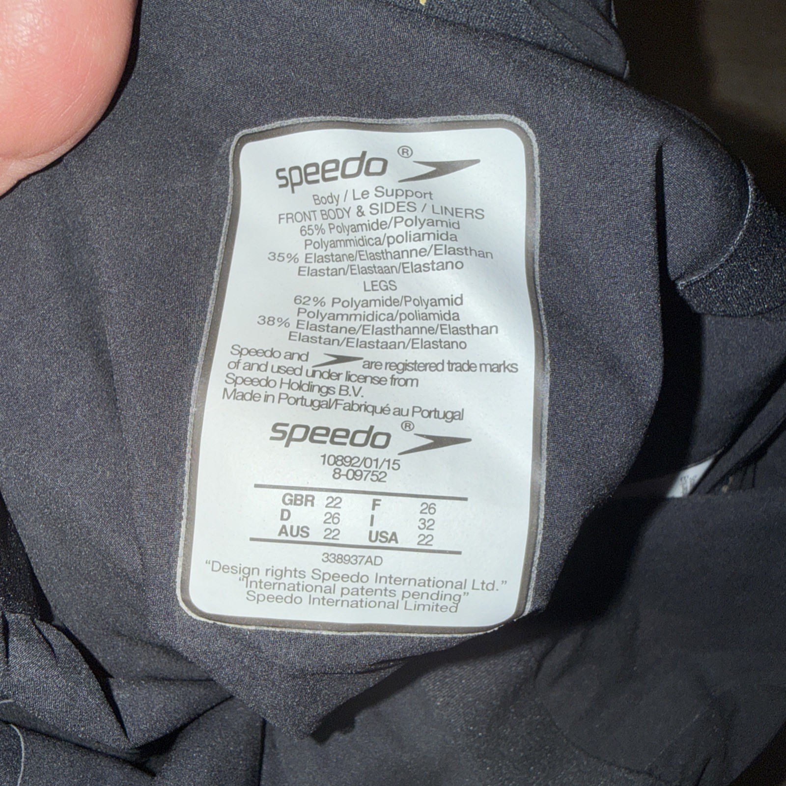 Speedo Women’s Lzr Racer X Closed Back Kneeskin Swimsuit Black Size: 22 Tech