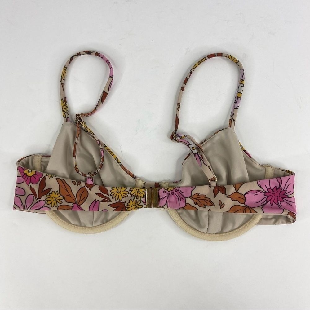 PILOT ACTIVE Floral Underwire High-Waisted Bikini Swim Suit Size Large