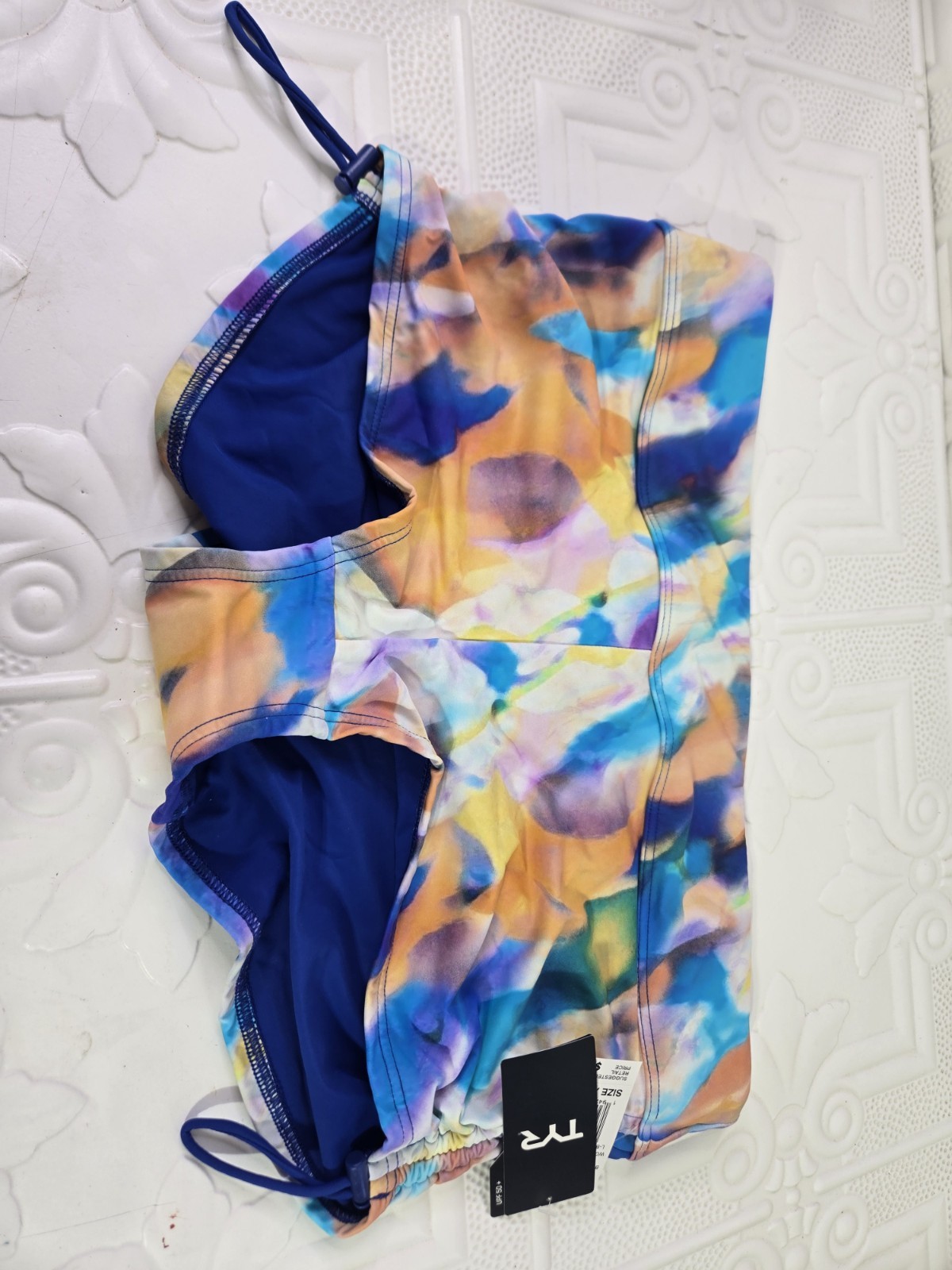 TYR Women’s Della Boyshort Lightweight Multi-Color Swim Bottoms Size 14/16 NWT