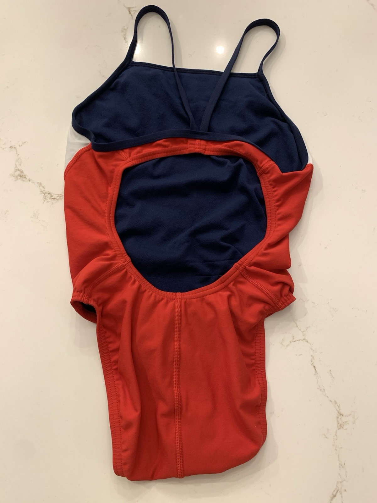 Speedo GUARD Swimsuit Red One Piece Embroidered Bathing Suit Size 32 Endurance
