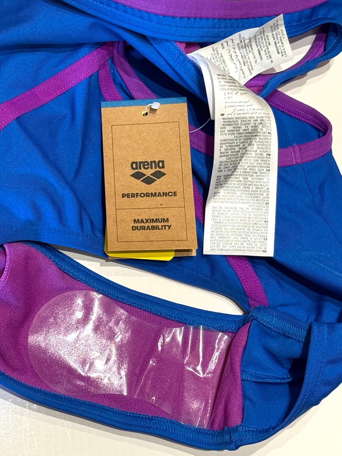 US 32 Arena Women’s Performance Hyperflow Solid Tech Back Swimsuit Imperial Blue