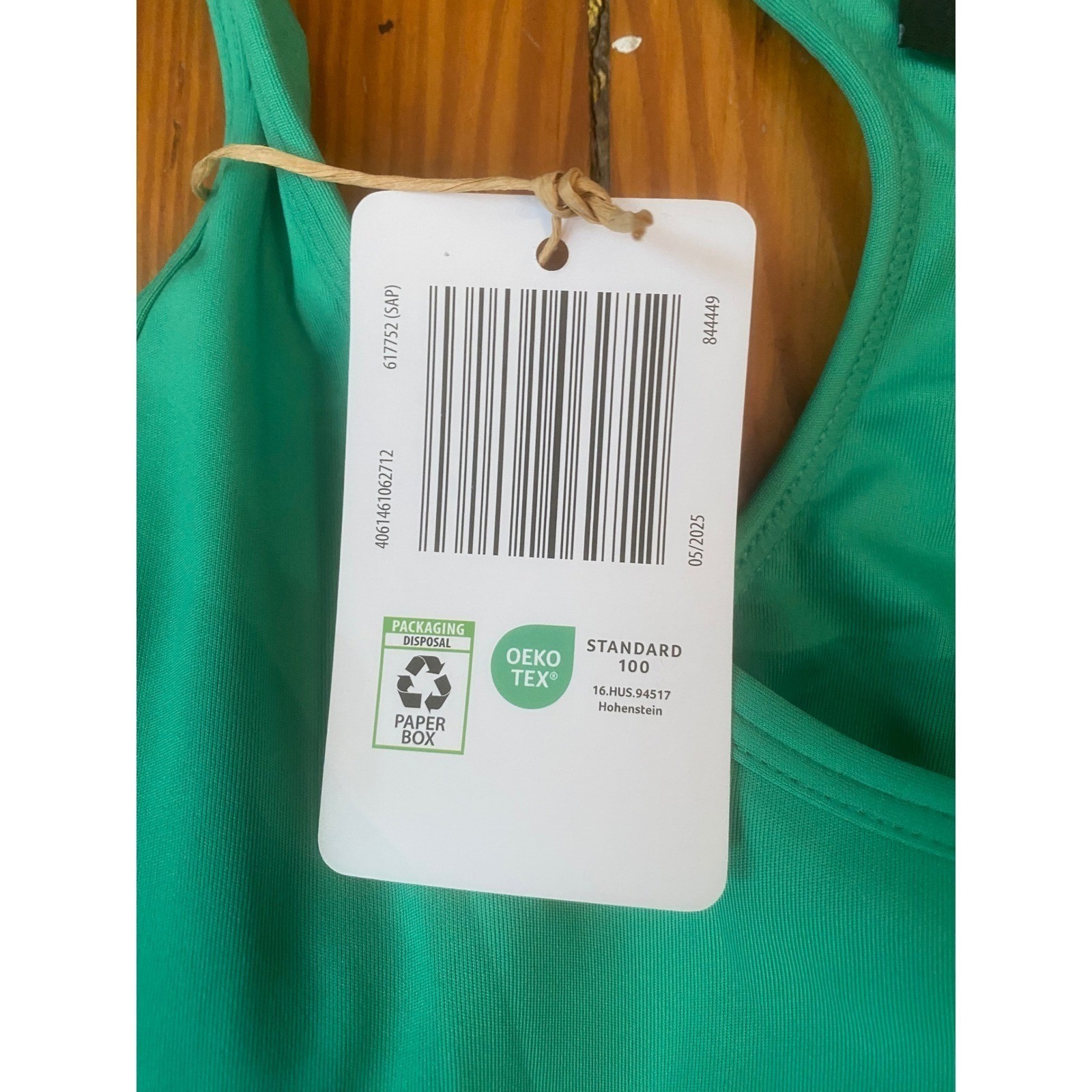 Crane swimsuit Dress Green Pleated Racerback XL 16-18 Beach resortwear