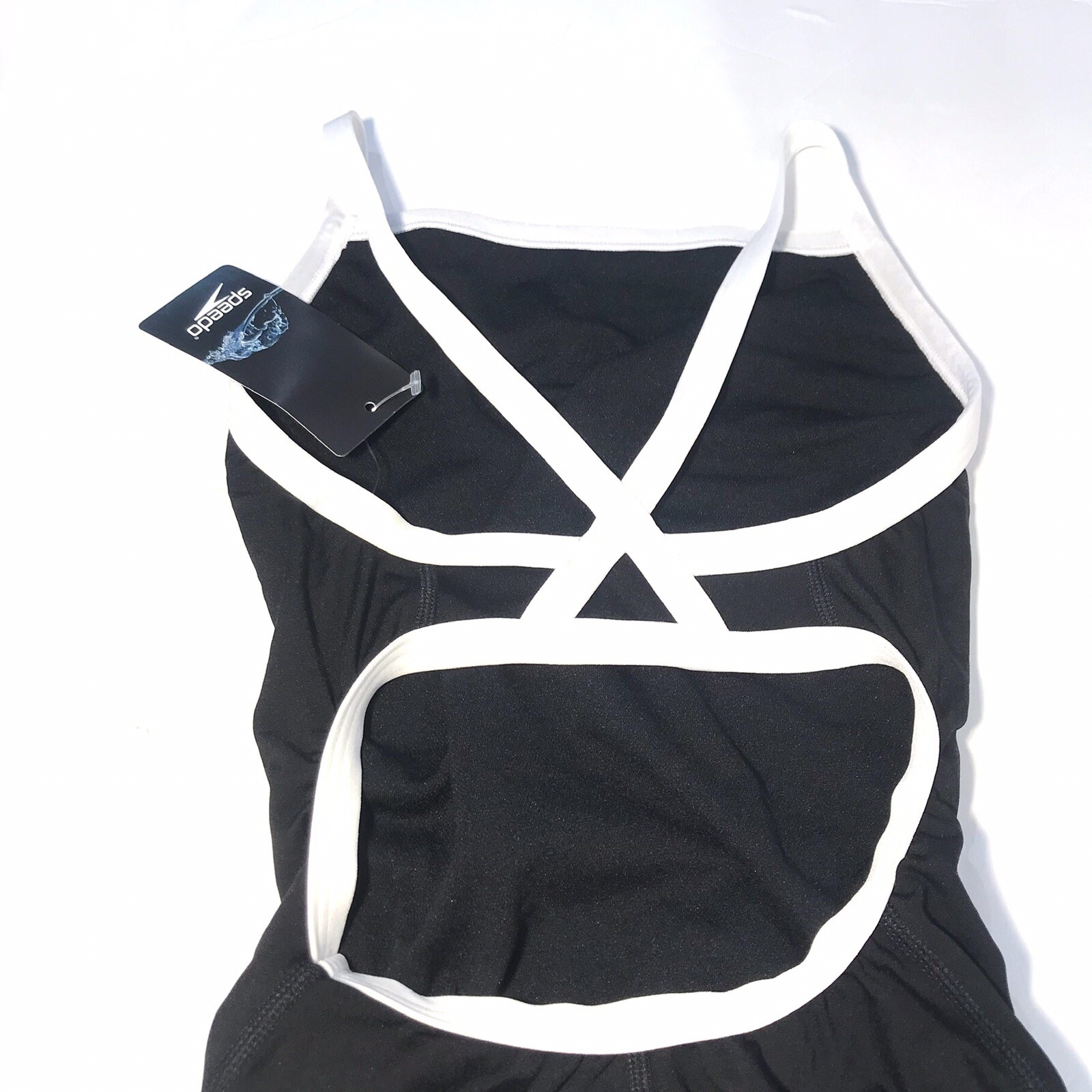 Speedo Competitive Endurance Swimming Suit Flybck Traing Suit A XS/26 Black NWT