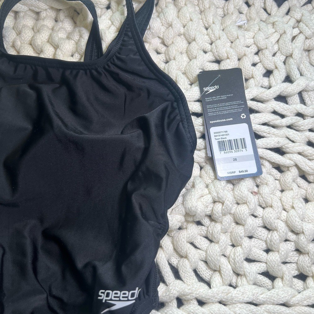 Speedo PROLT SUPRO-A Team Black Competitive Racing Suit size 26