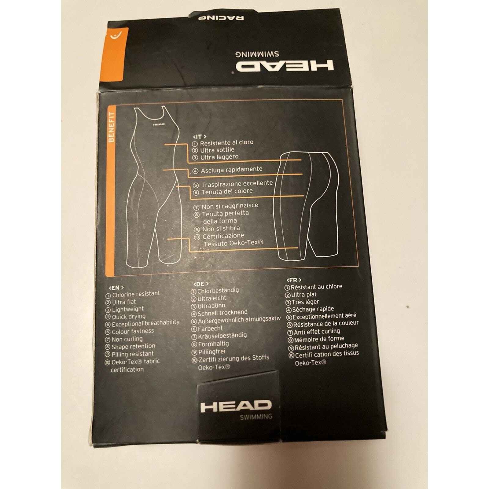 HEAD Womens Swimming Swimsuit LiquidPower Tropic Lady. Royal Size 28. Open Box