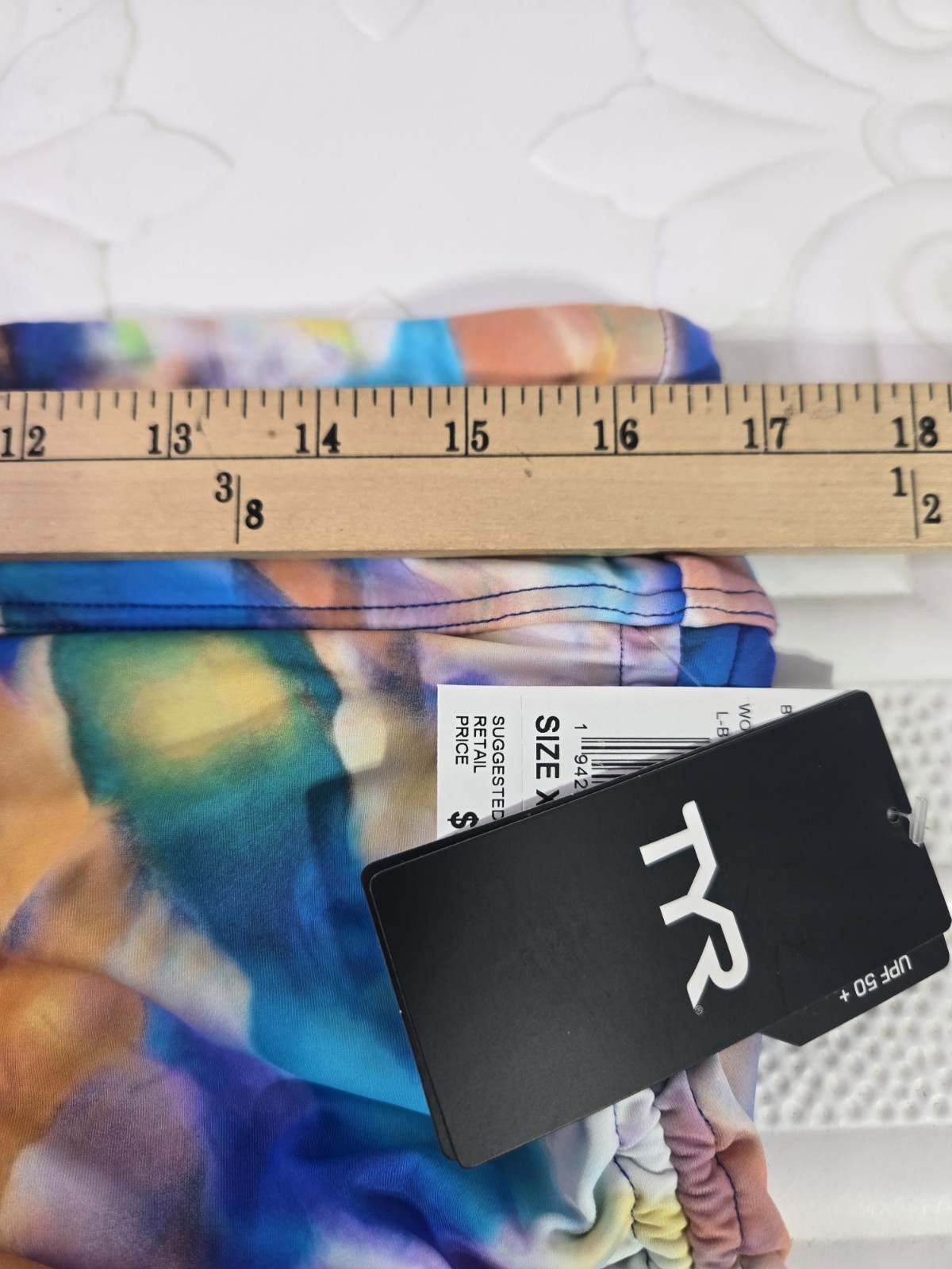 TYR Women’s Della Boyshort Lightweight Multi-Color Swim Bottoms Size 14/16 NWT