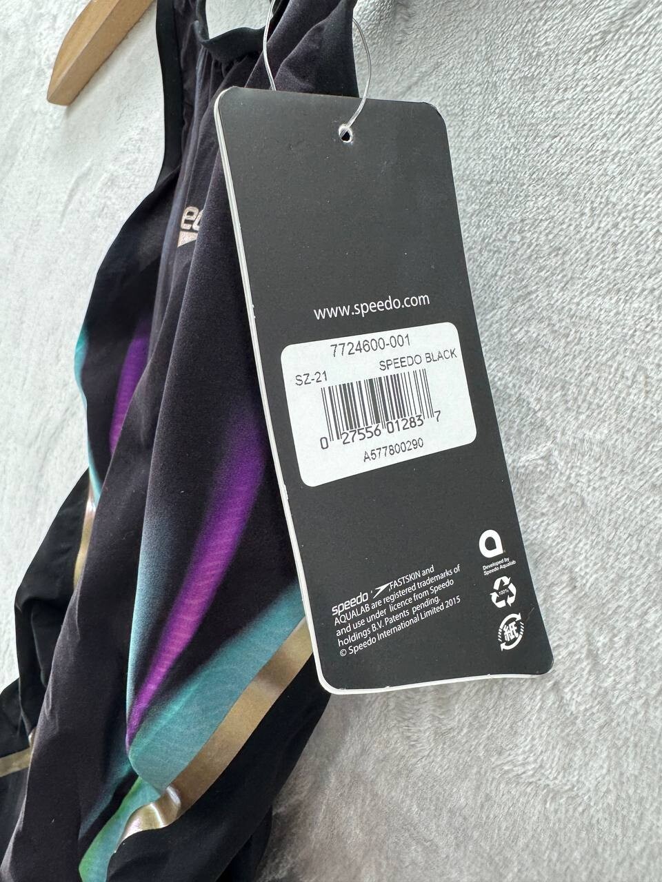 NWT – Speedo Women’s Lzr Racer X Open Back Kneeskin Swimsuit Black Size: 21