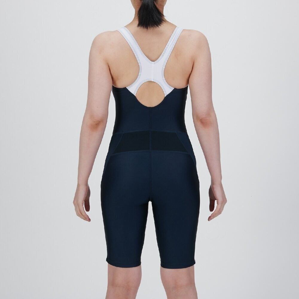 Mizuno Women’s EZ SWIM Swim Fitness All-in-One Suit N2JGC32680 Navy/White 2025SS