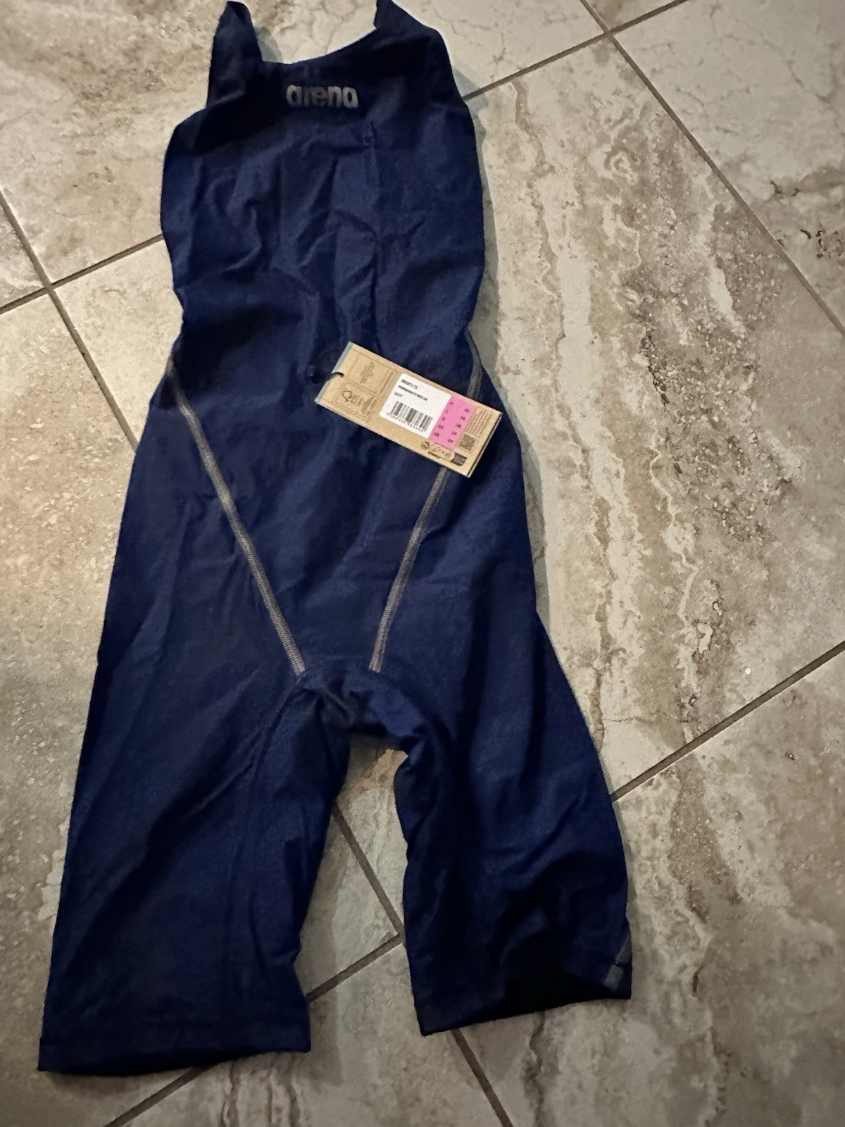 Arena Women’s Racing POWERSKIN ST Next Open Back Competition Swimsuit Navy 24