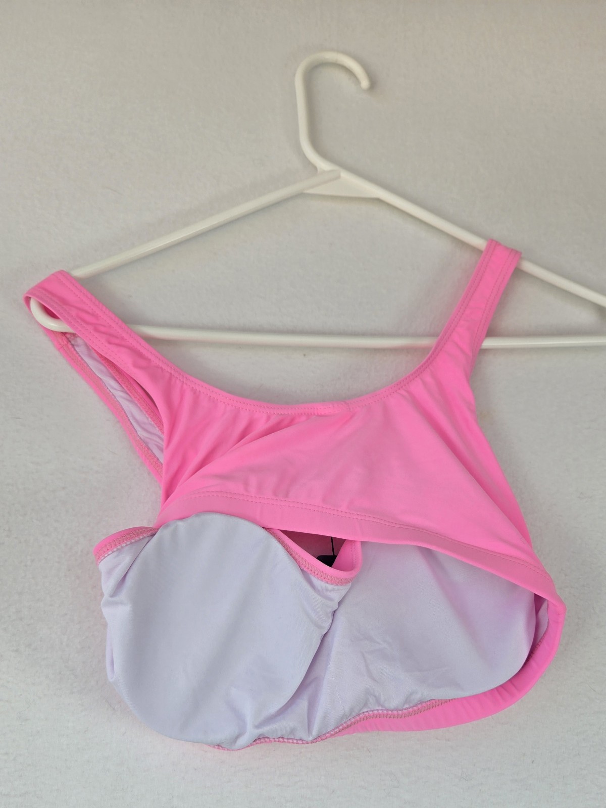 NWT Tempt Me High Waisted Bikini Swimsuit Sporty Two Piece Pink Size Medium