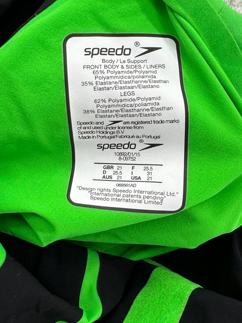 NWT – Speedo Women’s Lzr Racer X Open Back Kneeskin Swimsuit Bright Green Sz 21