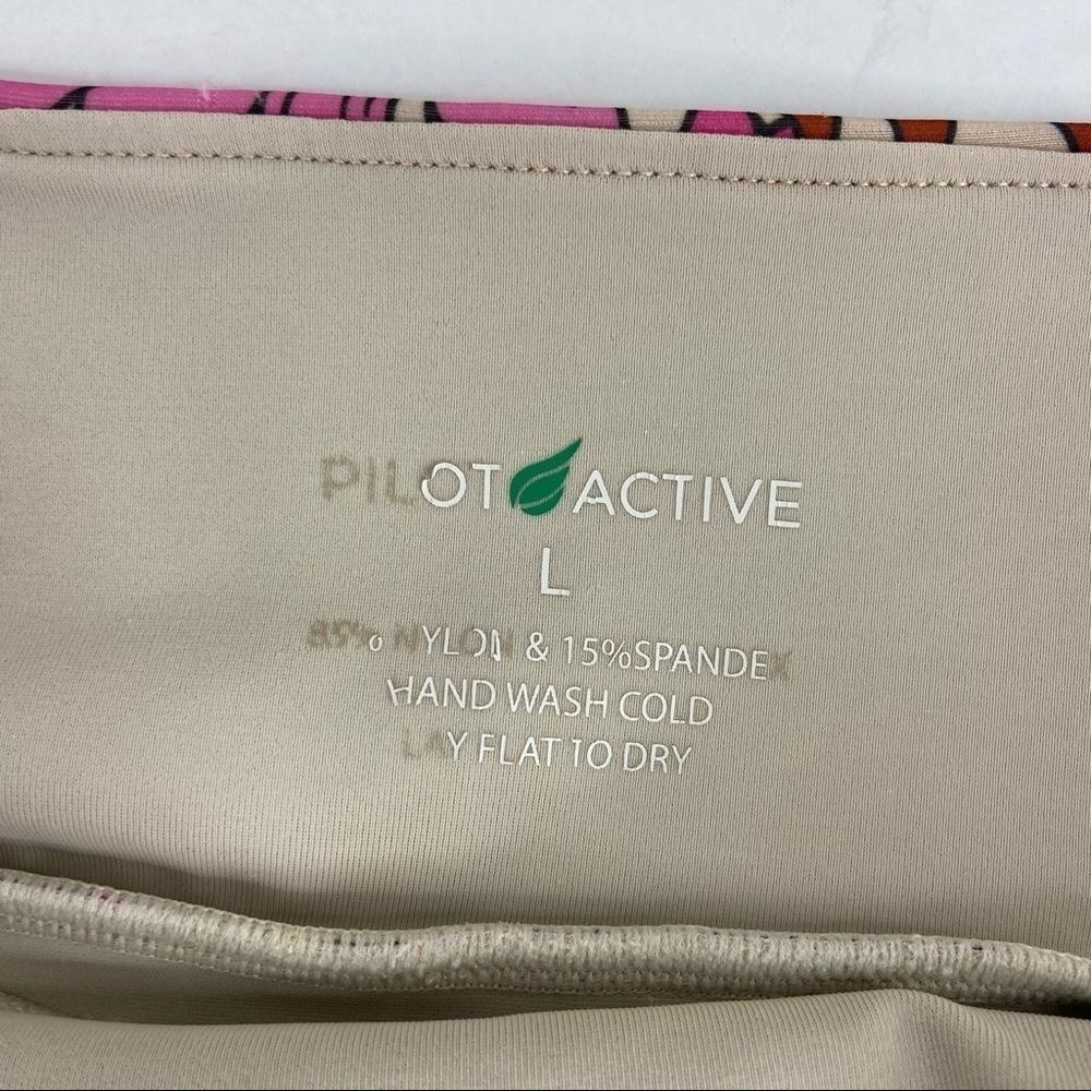 PILOT ACTIVE Floral Underwire High-Waisted Bikini Swim Suit Size Large