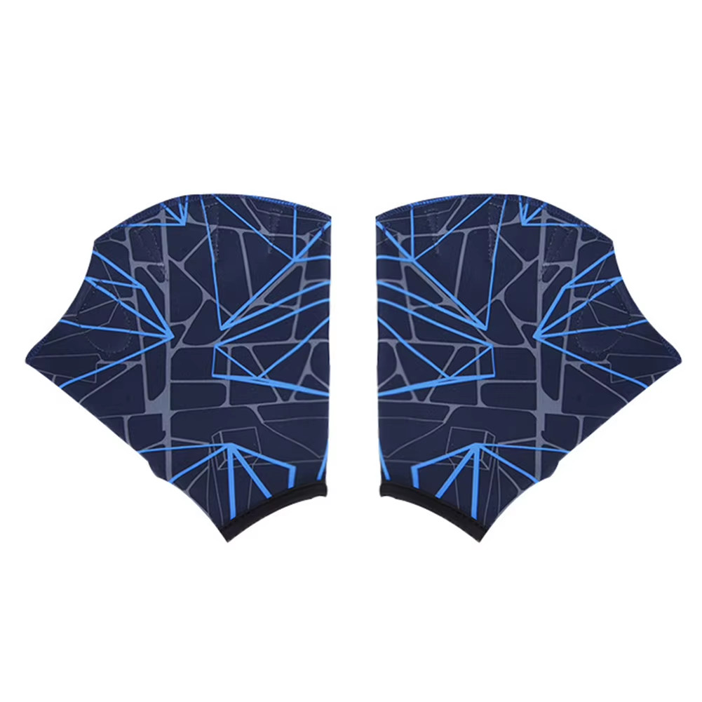 1 Pair Unisex Swimming Hand Fins Flippers Finger Webbed Gloves Paddle Water Spor