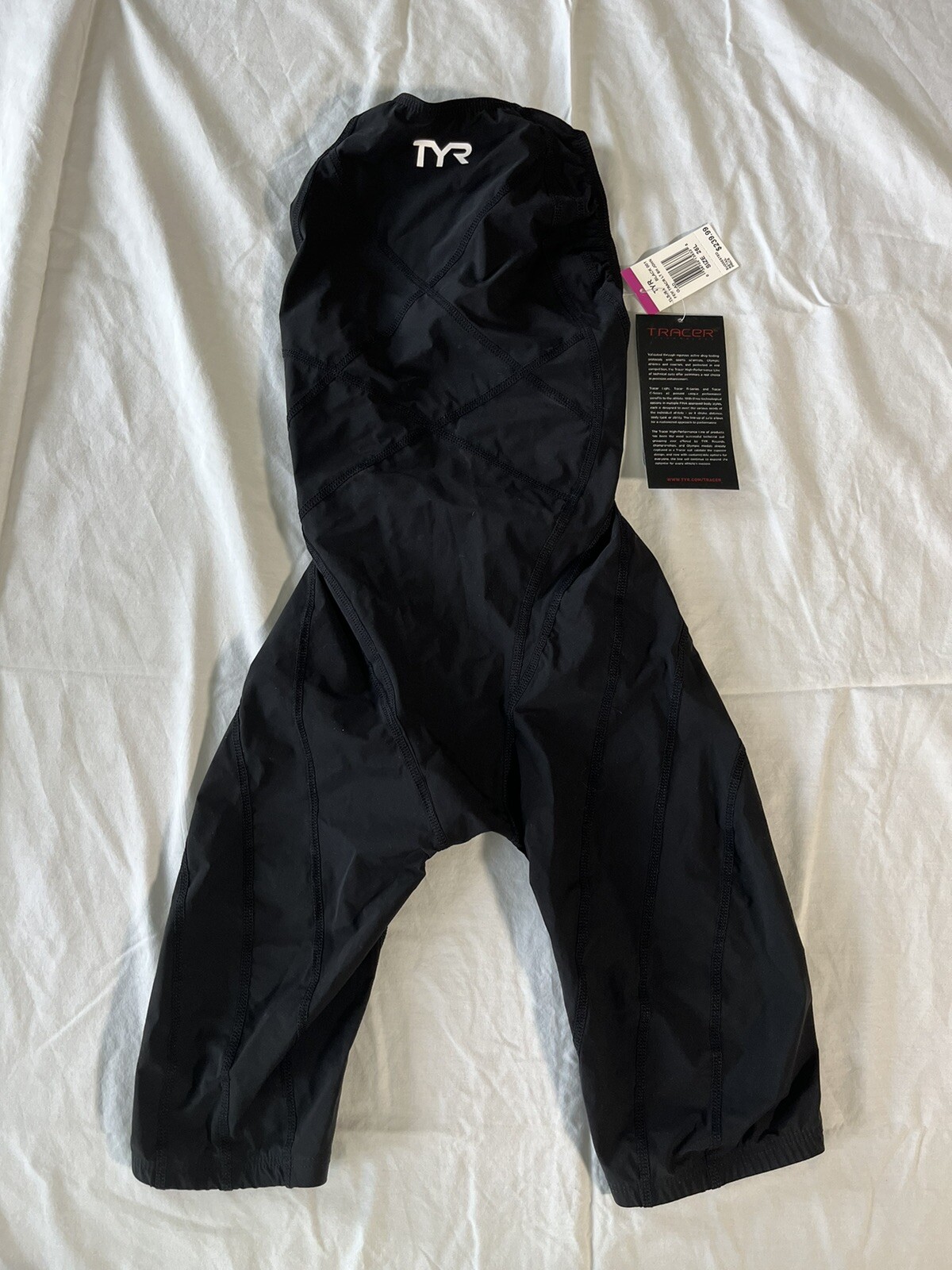 TYR Tracer Light Female Shortjohn Size 26L, Color Black