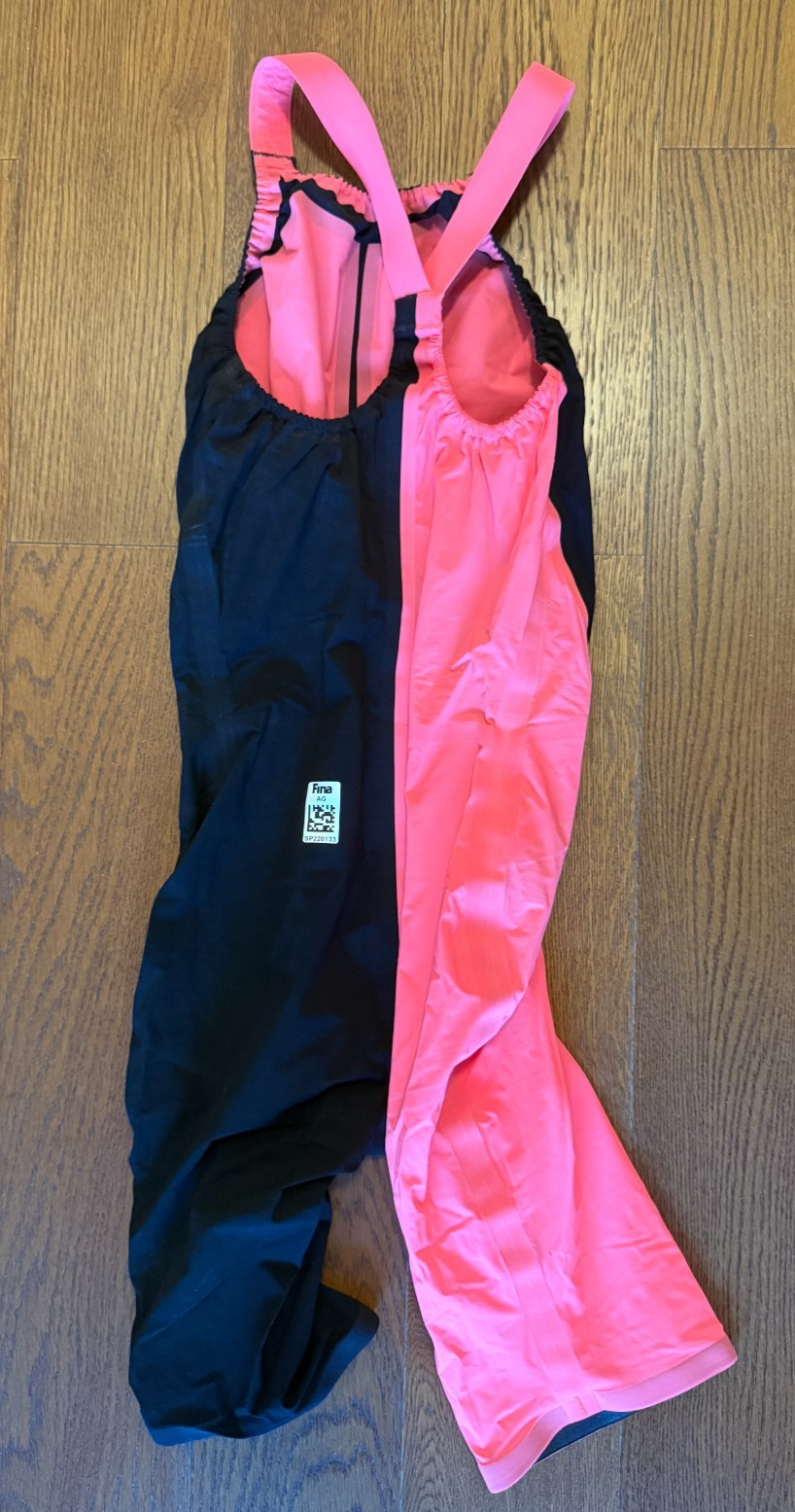 Speedo LZR Racer Elite 2 Kneeskin Sz 27L Womens Closed Back Swim Pink/Black