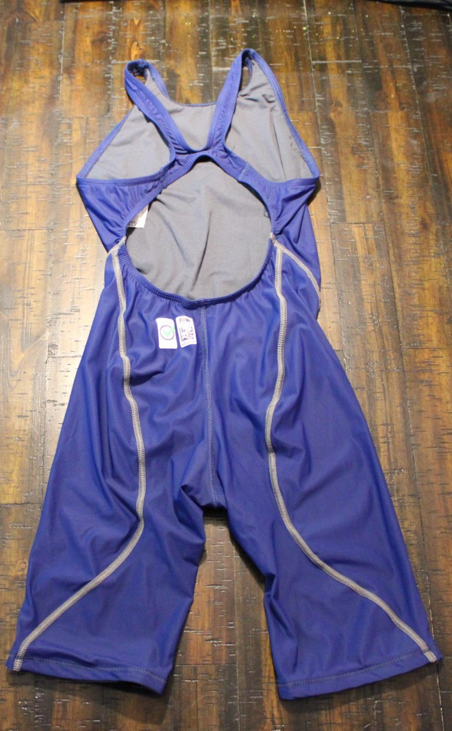 Arena Powerskin ST Next Openback Competition Racing Tech Suit Sz 32 Navy Blue