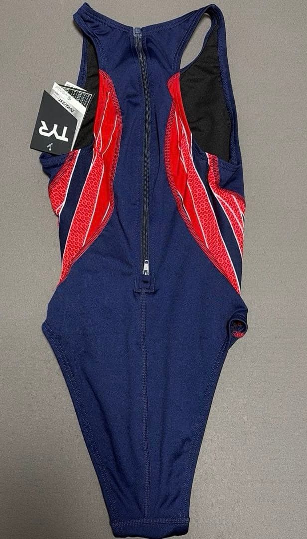 TYR High-cut competitive swimsuit for water polo US36 navy/red extra large size