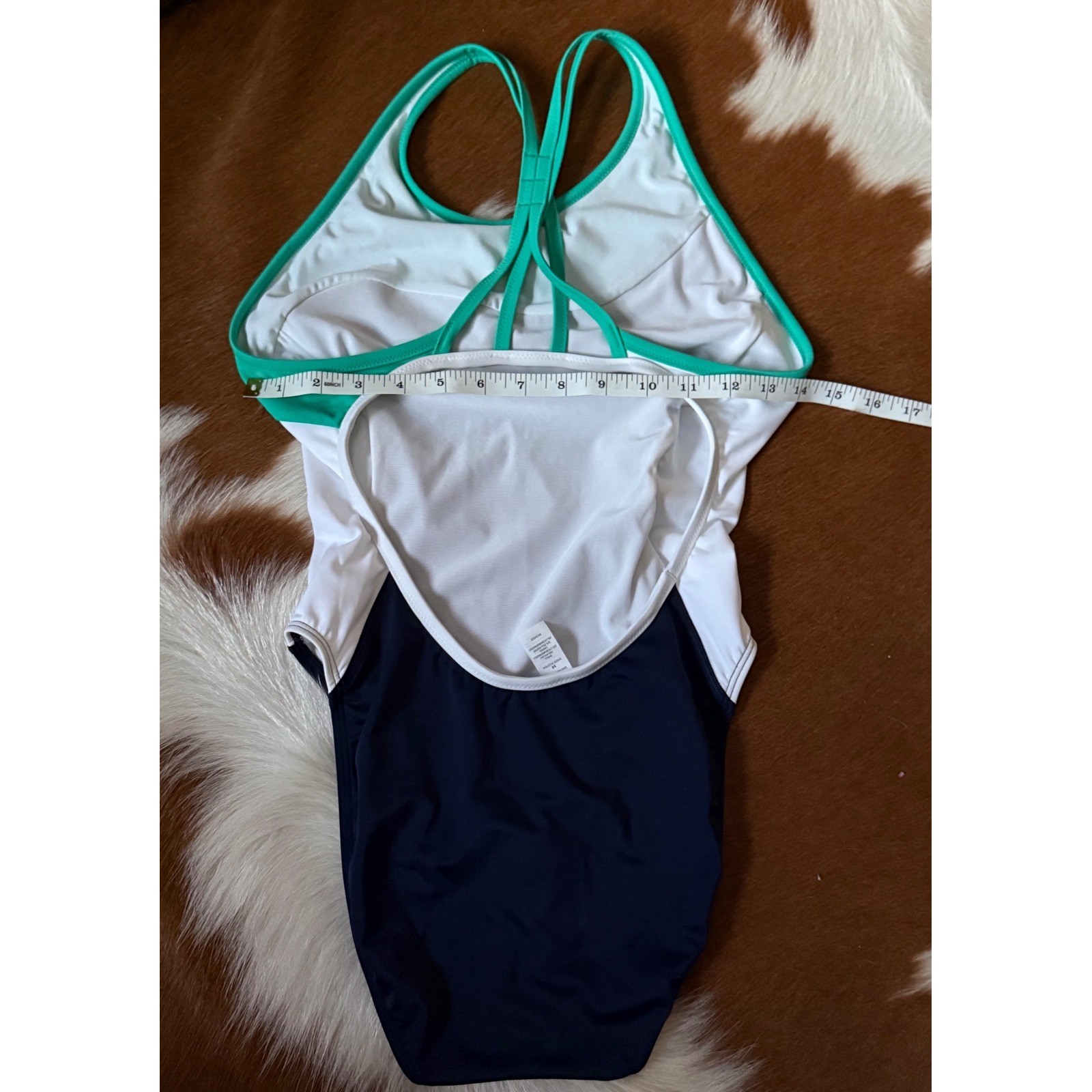 Athleta Freestyle Colorblock One Piece Swimsuit Swim Water Sports Resort L/36