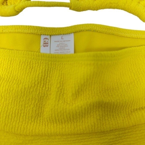 NWT: GB (Gianni Bini) Vibrant Yellow 2 pc Bikini set- Large