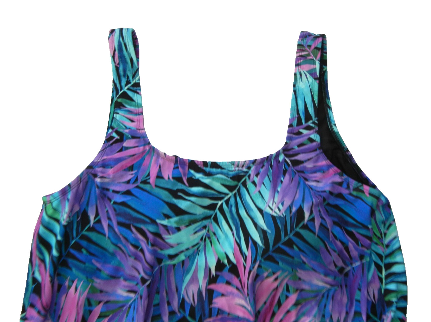 SWIMSUITS FOR ALL Purple/Pink TANKTINI SWIM TOP Pool Beach Summer Shirt Women 22