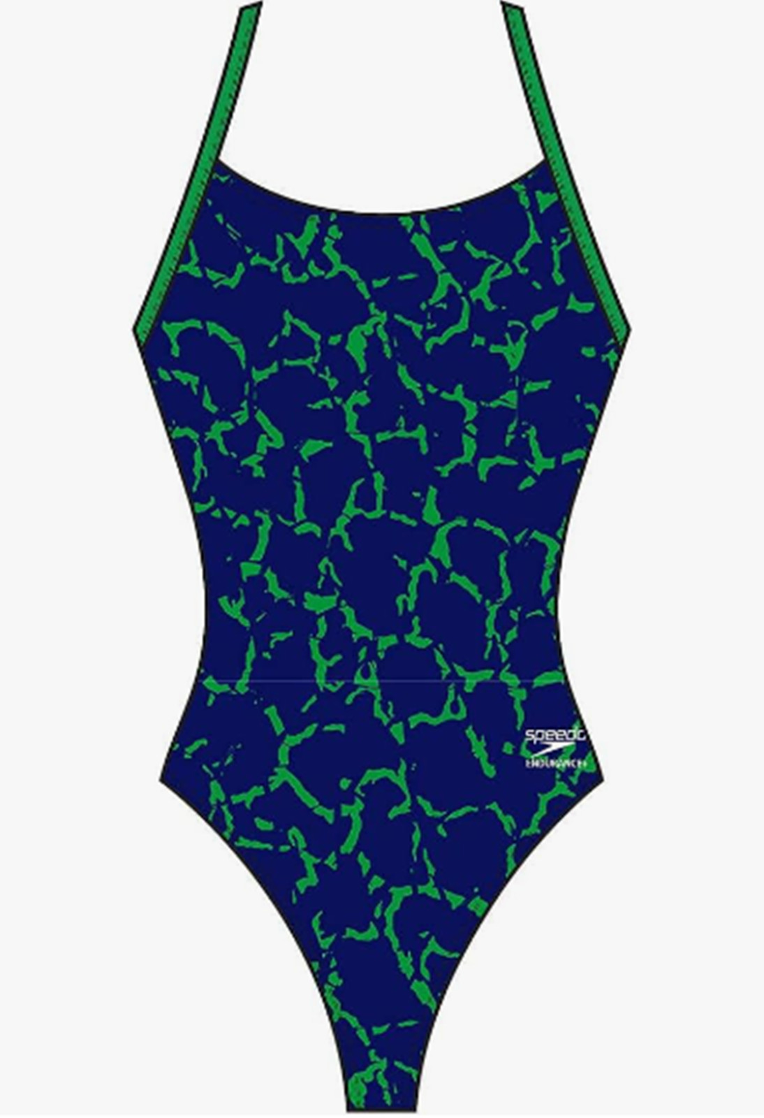 Speedo Women’s Wrack It Up Super Pro Navy/Green 22 NEW