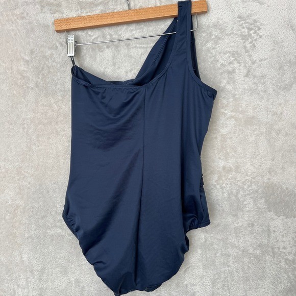 Miraclesuit Jena swimsuit One Shoulder Tummy Control One Piece Women 14 Slimming