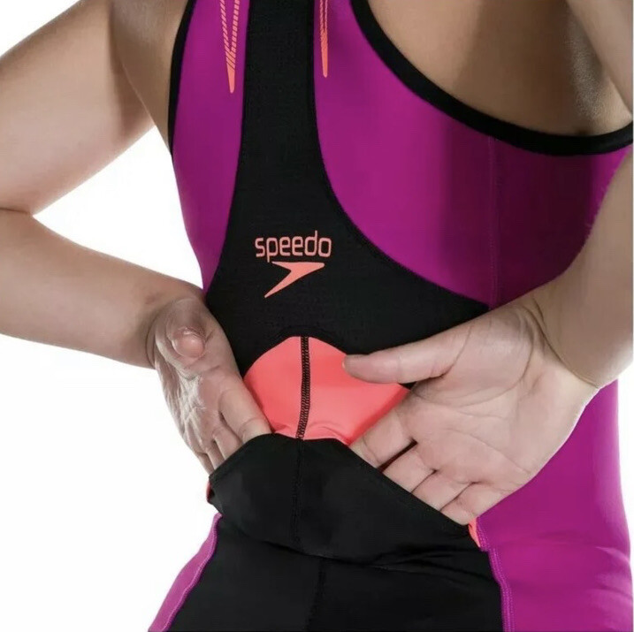 Speedo Women’s Fastskin Xenon Triathlon Sleeveless Top w/ Bra Size Small