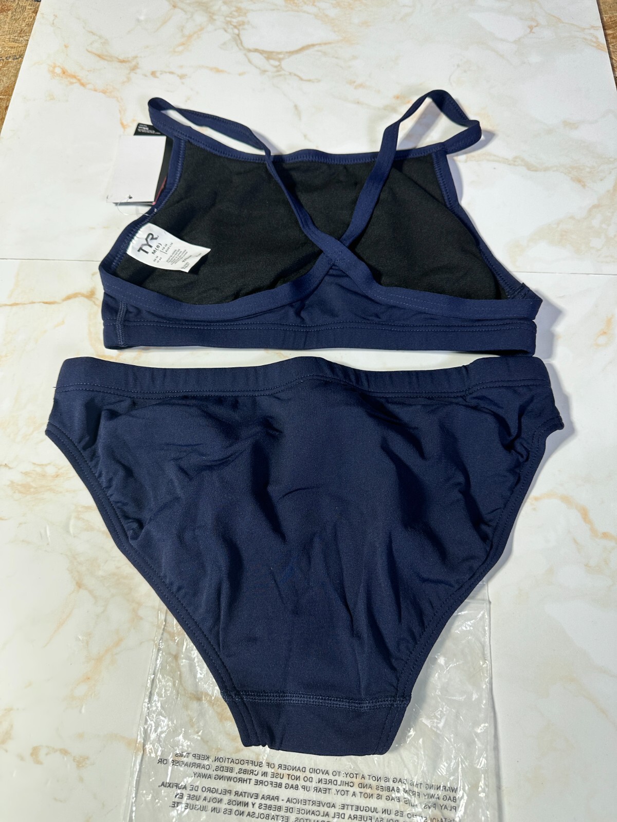 TYR Women’s Durafast One Solid Diamondfit Workout Bikini – 2025 new sz 8 Med nvy