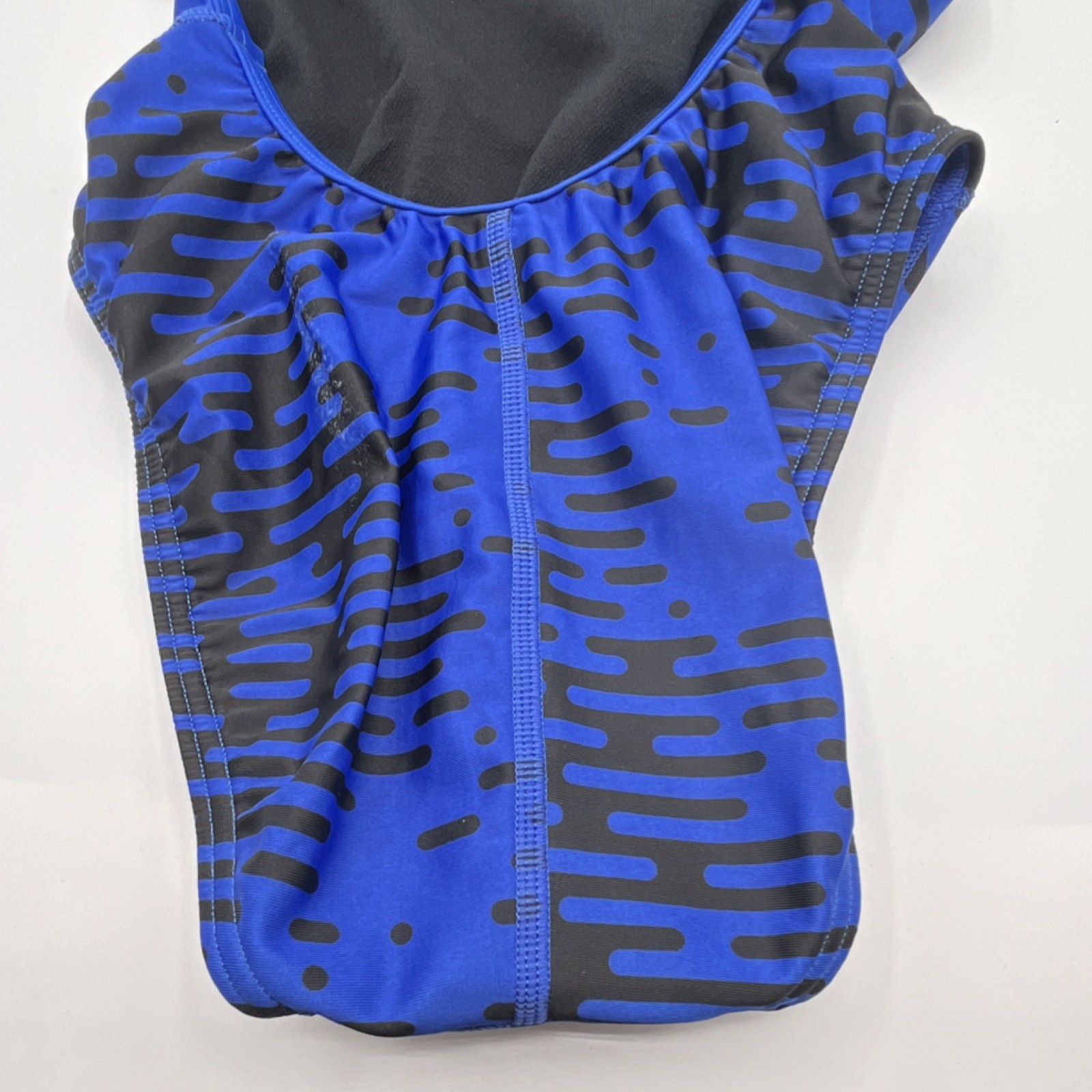 Speedo Pro LT Women’s Competitive Swimming One Piece Swimsuit Blue Black Size 30