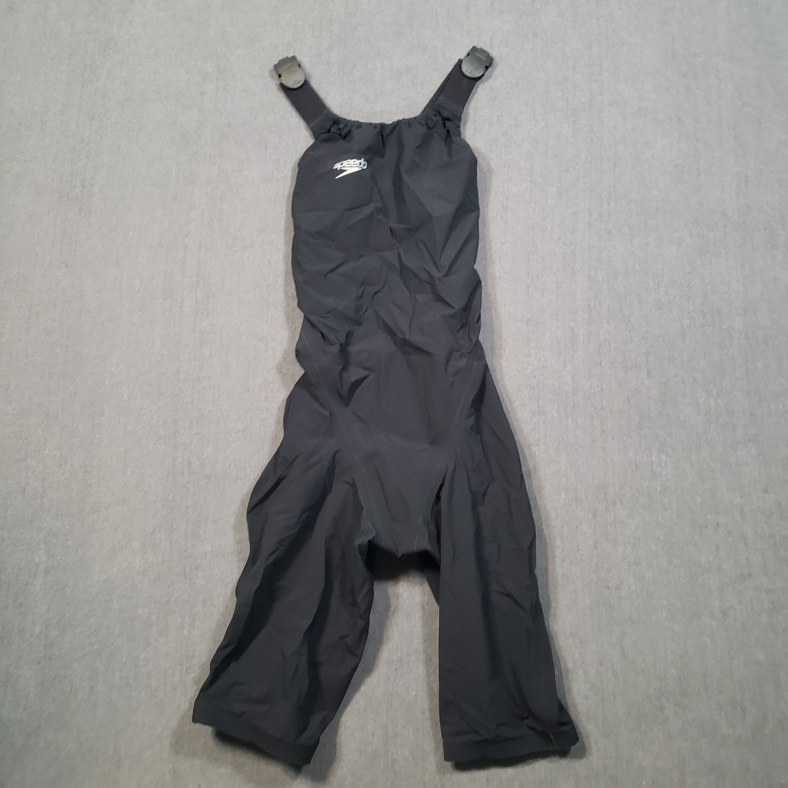 Speedo LZR Racer Elite 2 Kneeskin Swimsuit 16 Black FINA Approved 8-09170