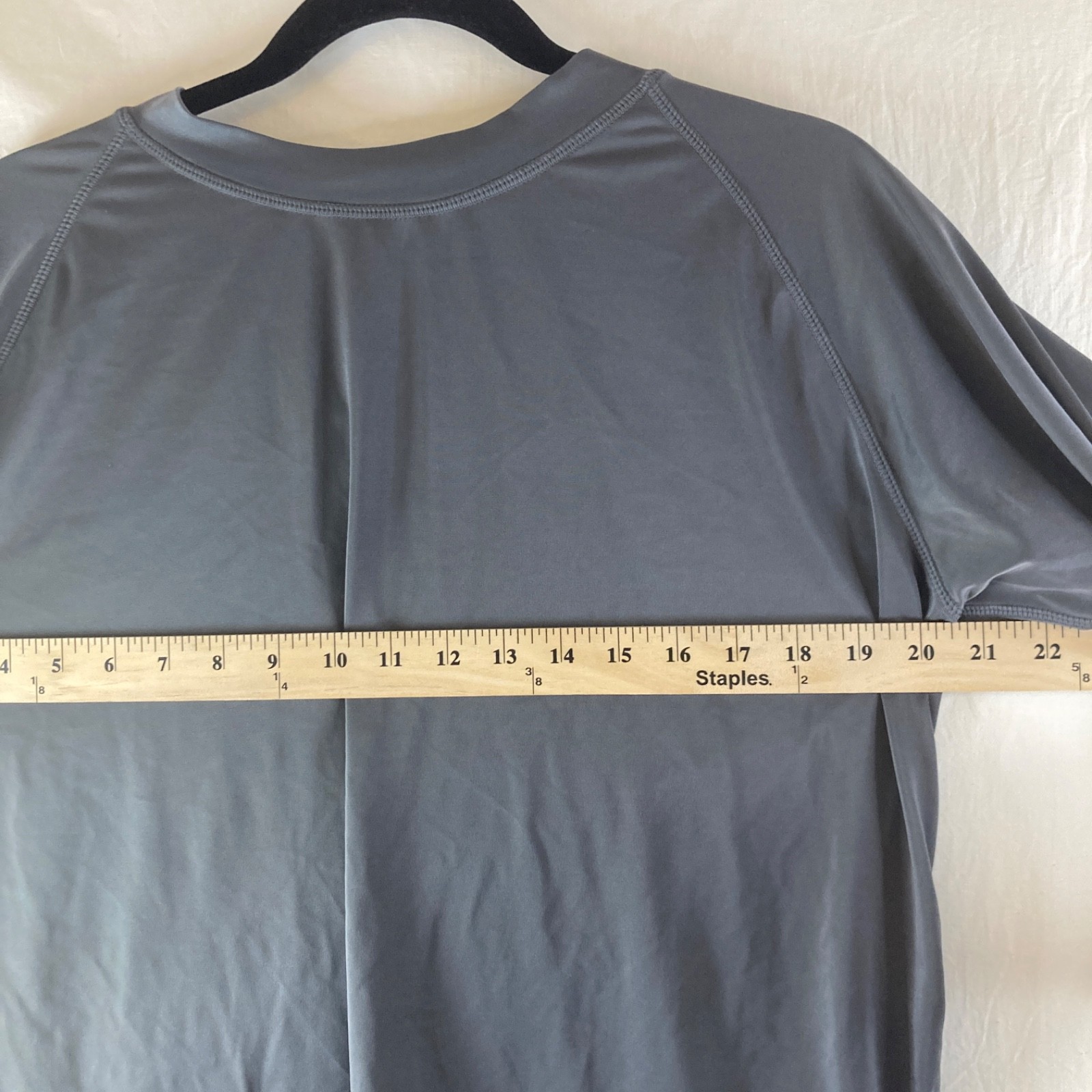 Surf Shirt Swim Top Women’s 3X Slate Gray Rashguard UPF 50 Swimwear