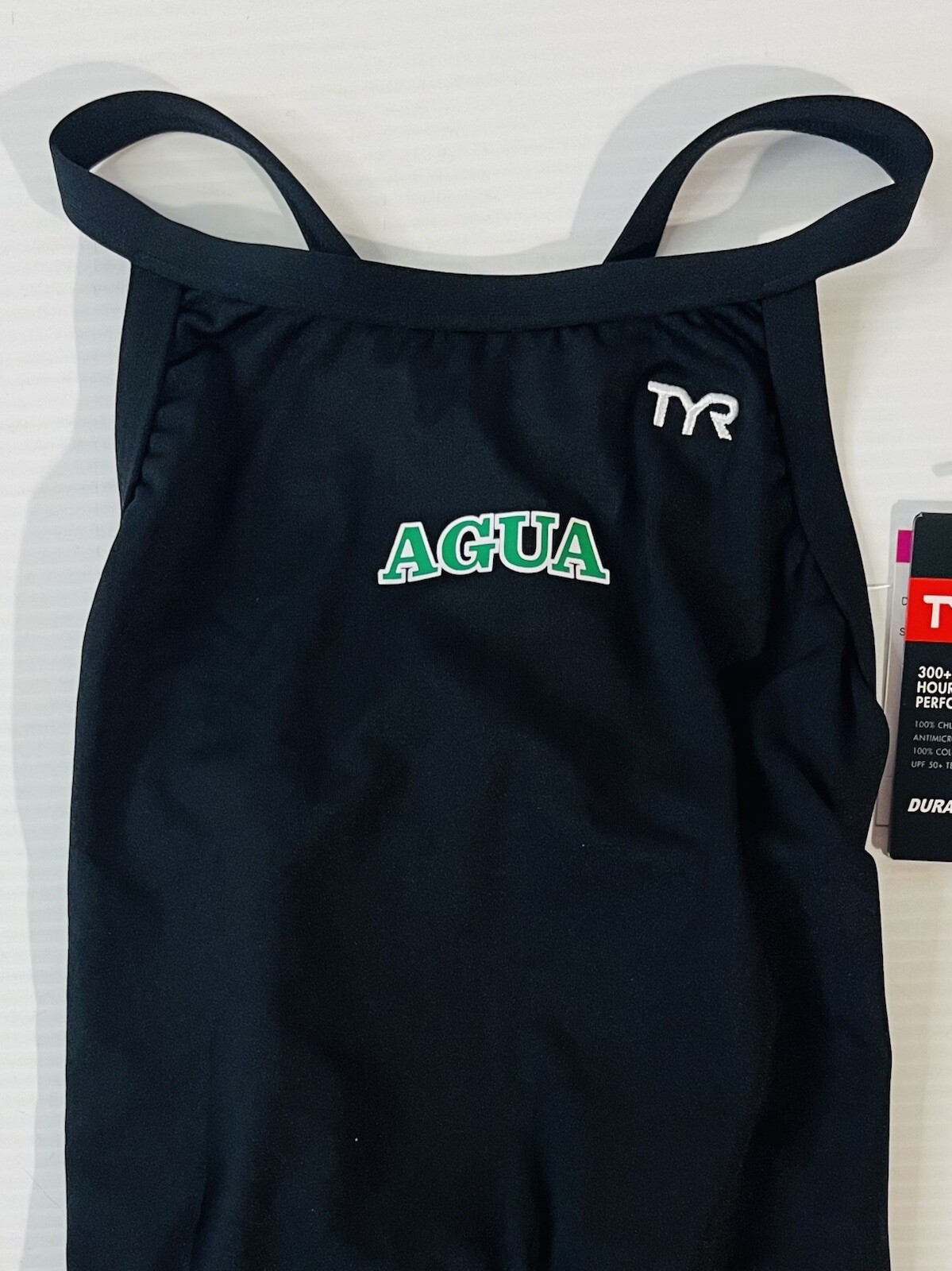 TYR DuraFast Elite DiamondFit Solid One Piece Swimsuit Black Women’s Size 26 NWT