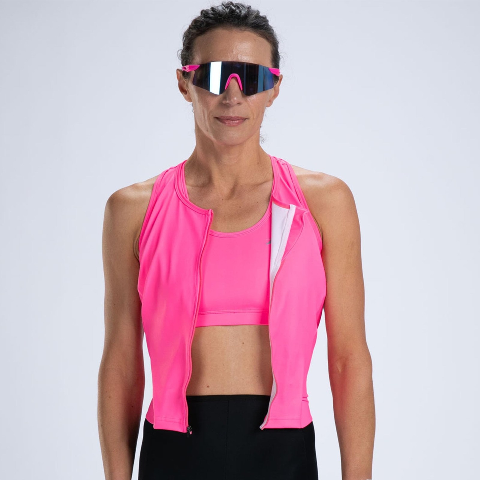 Zoot Women’s Core Sleeveless Tri Aero SLVS FZ Racesuit, Quick-Dry Sleevele