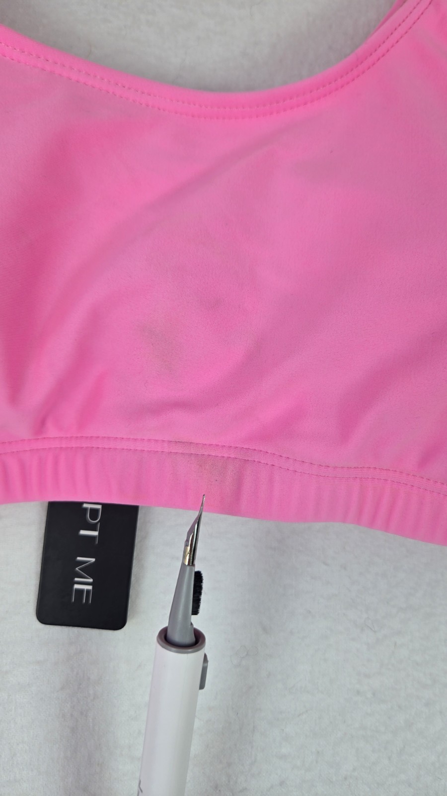 NWT Tempt Me High Waisted Bikini Swimsuit Sporty Two Piece Pink Size Medium
