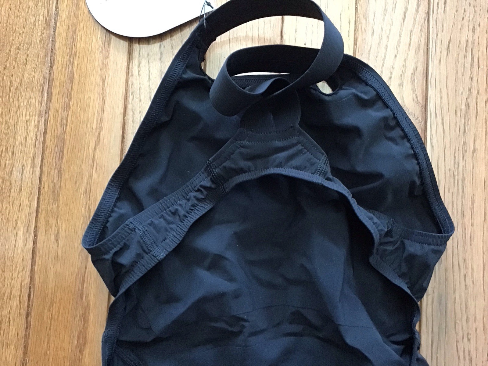 New Speedo Size 24 LZR Racer Pro 2.0 Open Back Kneeskin Swimsuit Black (C27-18)