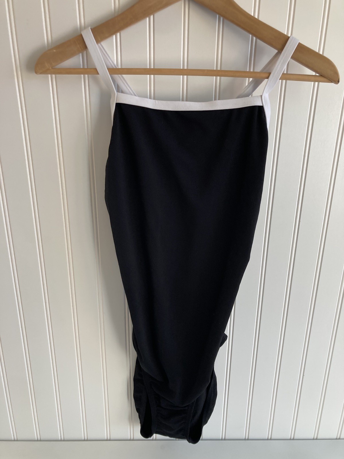 NWT Speedo Women’s Swimsuit One Piece Endurance+ Flyback Black White 10/36 12/38