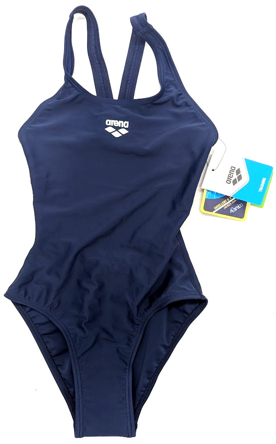 *OPEN BOX* Arena Team Swim Tech Solid One Piece – Navy-White – Size 26