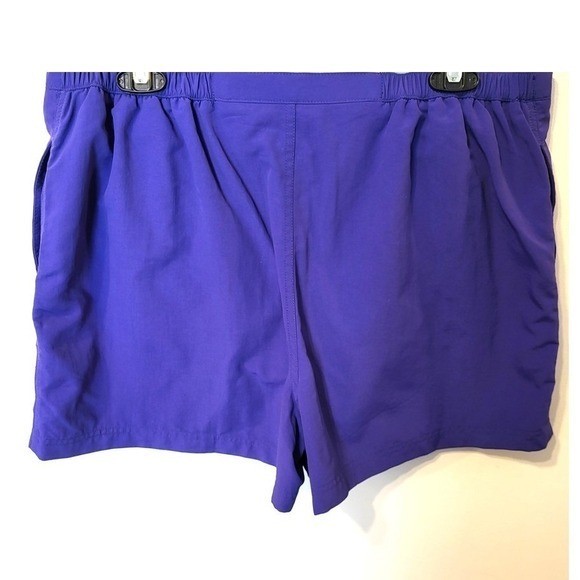 LL Bean Purple Supplex Nylon Board Shorts Womens Medium Mesh Lined Drawstring