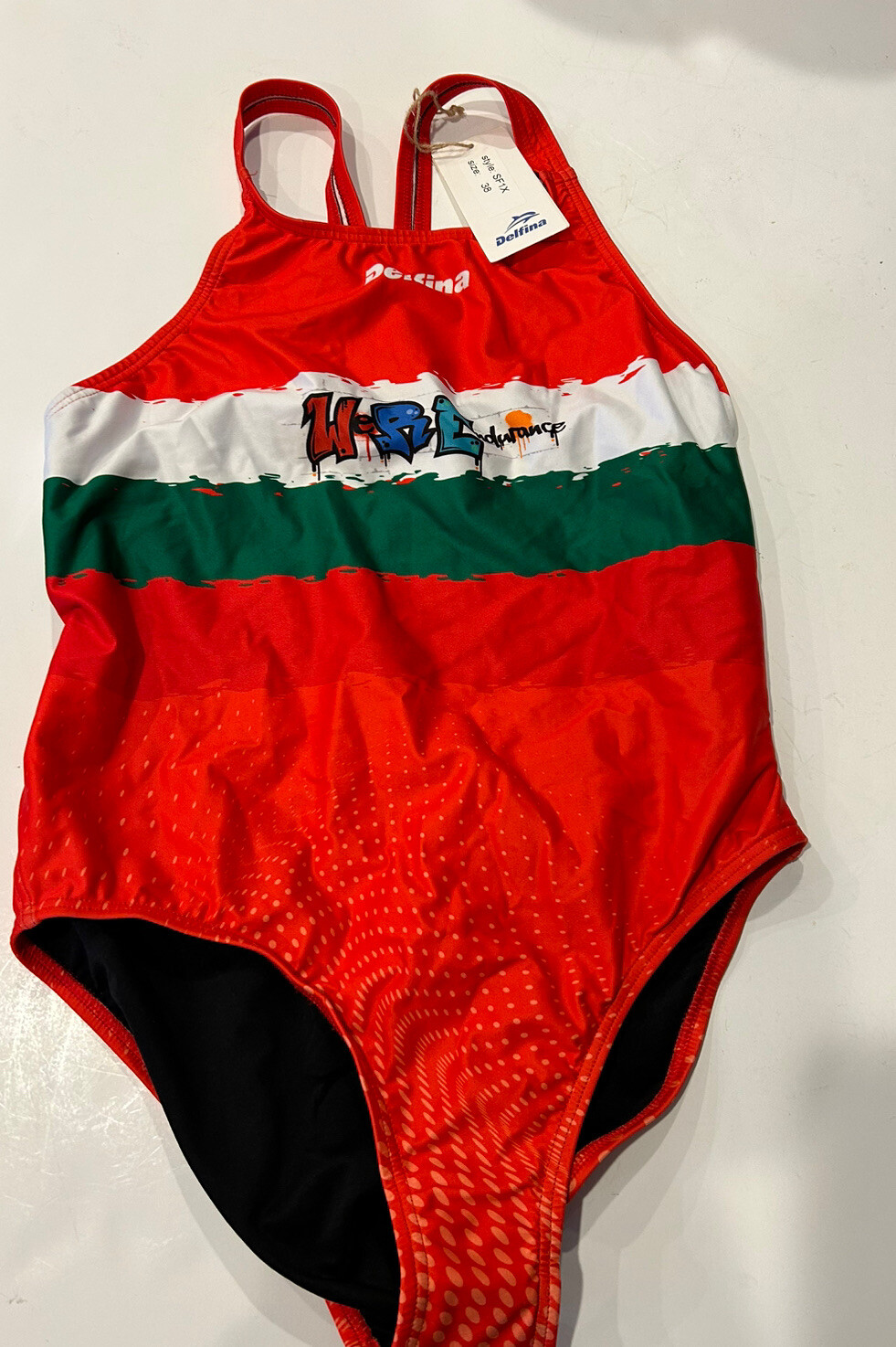 New Womens Delfina Swim Suit Water Polo One Piece Tournament Design Size 38 EU