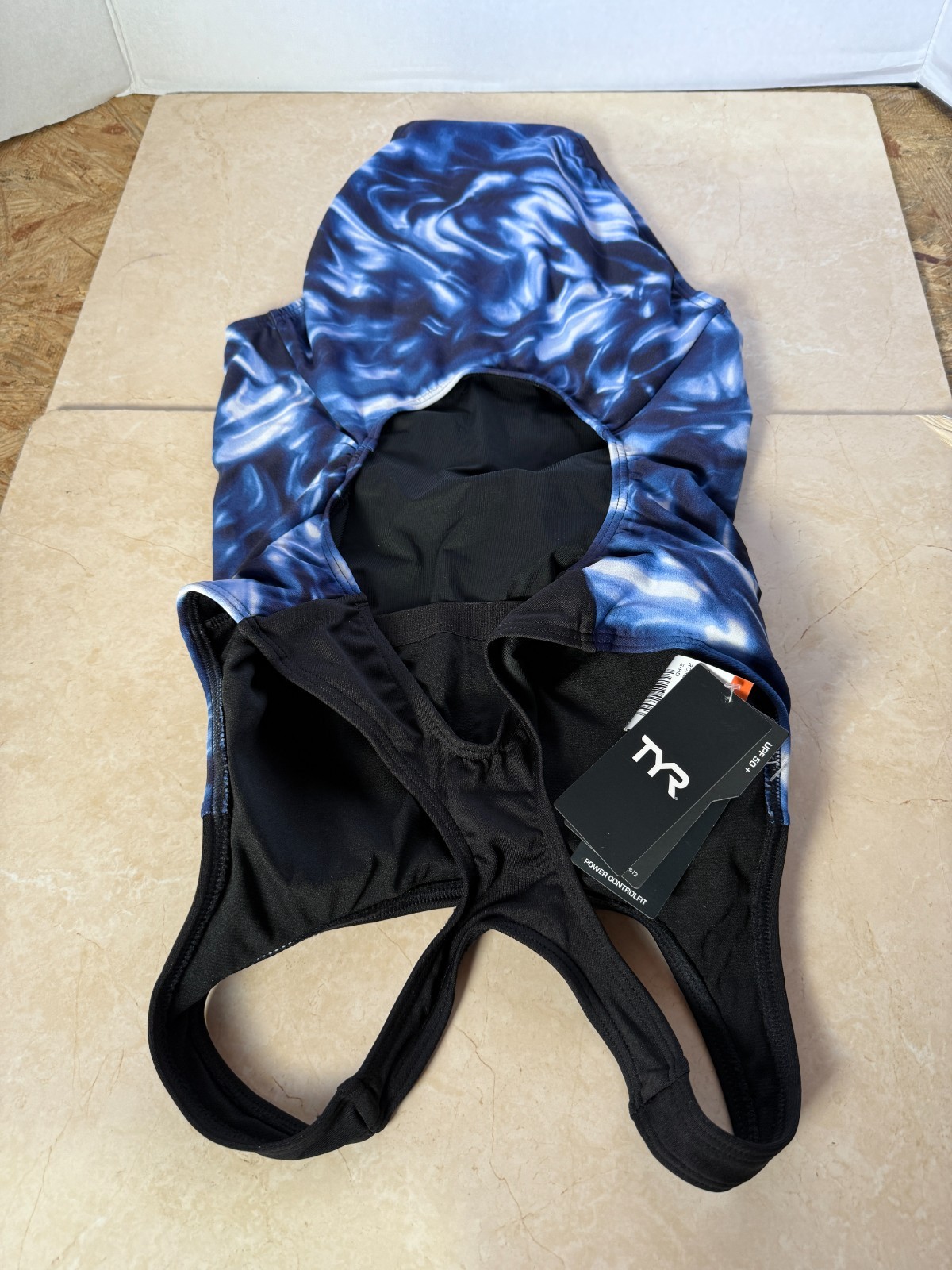 TYR DURAFAST ELITE WOMEN’S DIAMOND CONTROLFIT SWIMSUIT RIVO P07021 Blue Size 8