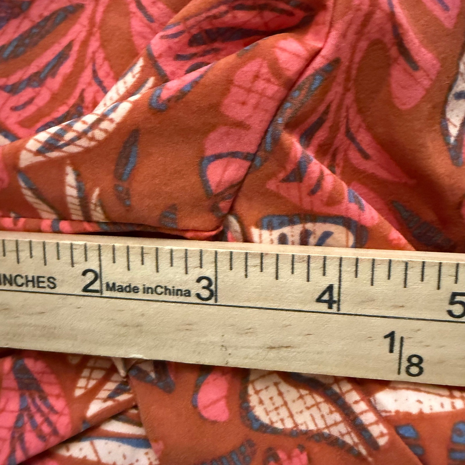 NWT Eddie Bauer Women’s L Swim Board Shorts UPF 50+ Tropical Leaf Print Rust