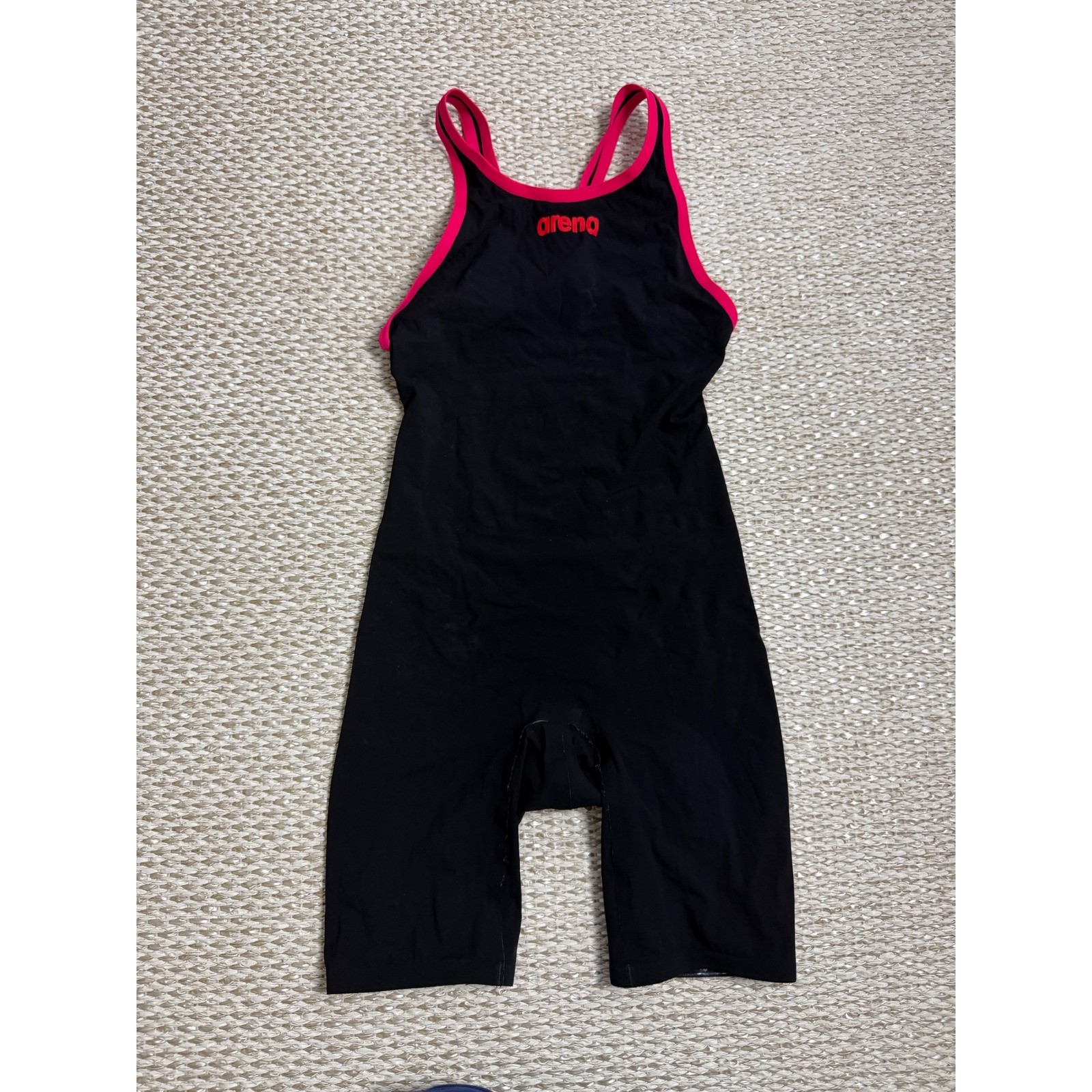 Arena Powerskin Carbon Technical Racing Swimsuit Kneeskin Black Pink Womens 28