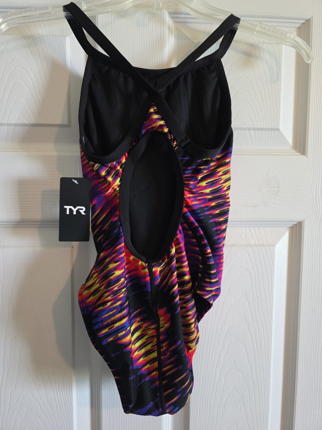 New TYR Women’s Durafast Elite Swimsuit Size 28 (S) LIME/MULTI $75 Retail