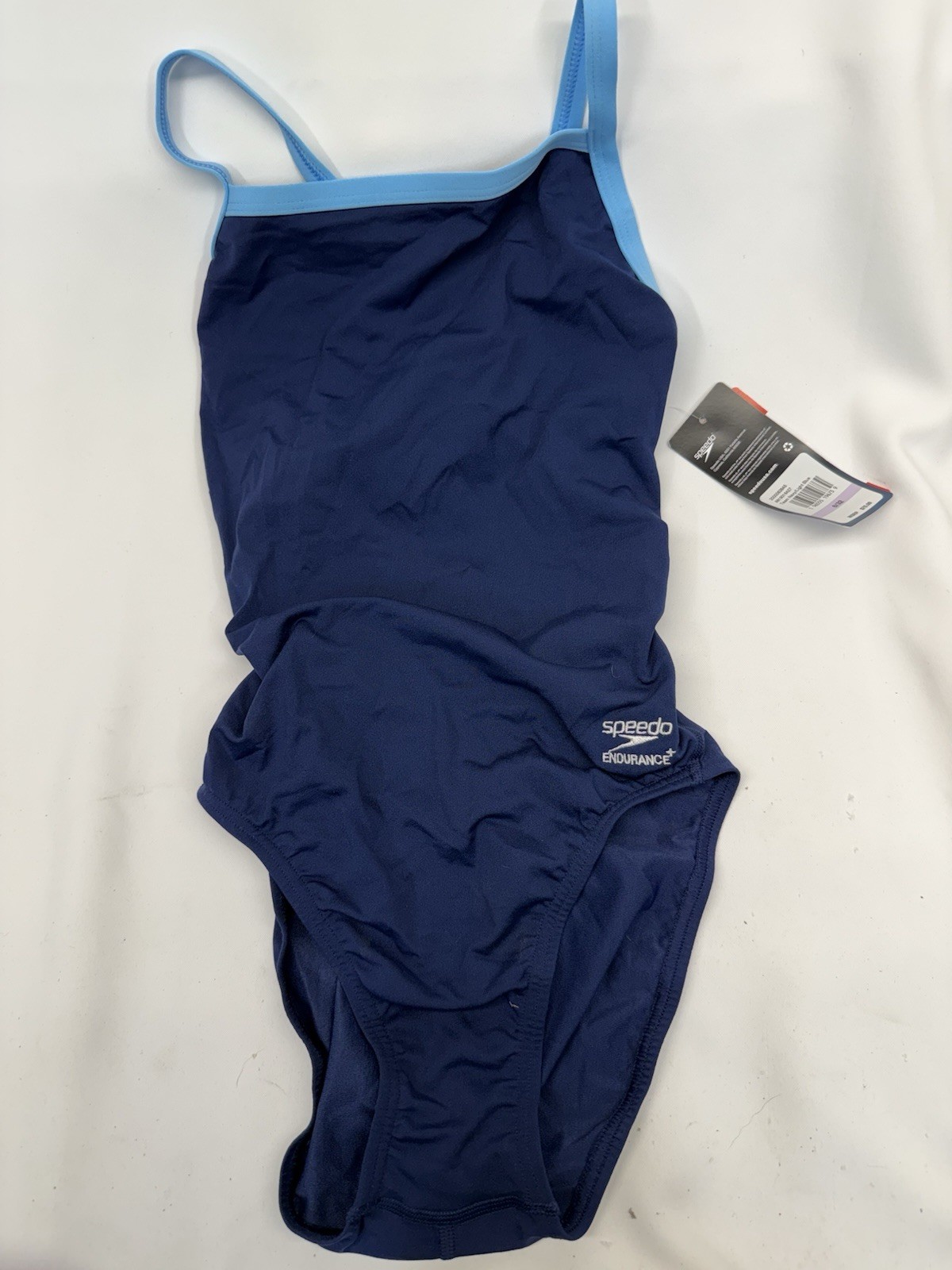 Speedo Women’s Flyback Training Suit Team Navy/light Blue Size 6/32