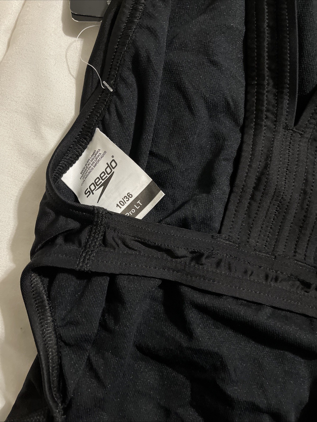 Speedo Women’s Swimsuit Pro LT Team Black 10/36 NWT