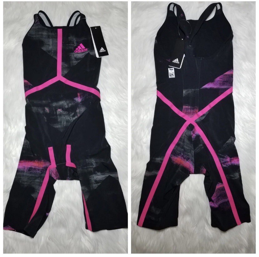 Adidas Adizero XVIII Freestyle Closed Back Knee Tech Swim Suit 16″ NWT $469