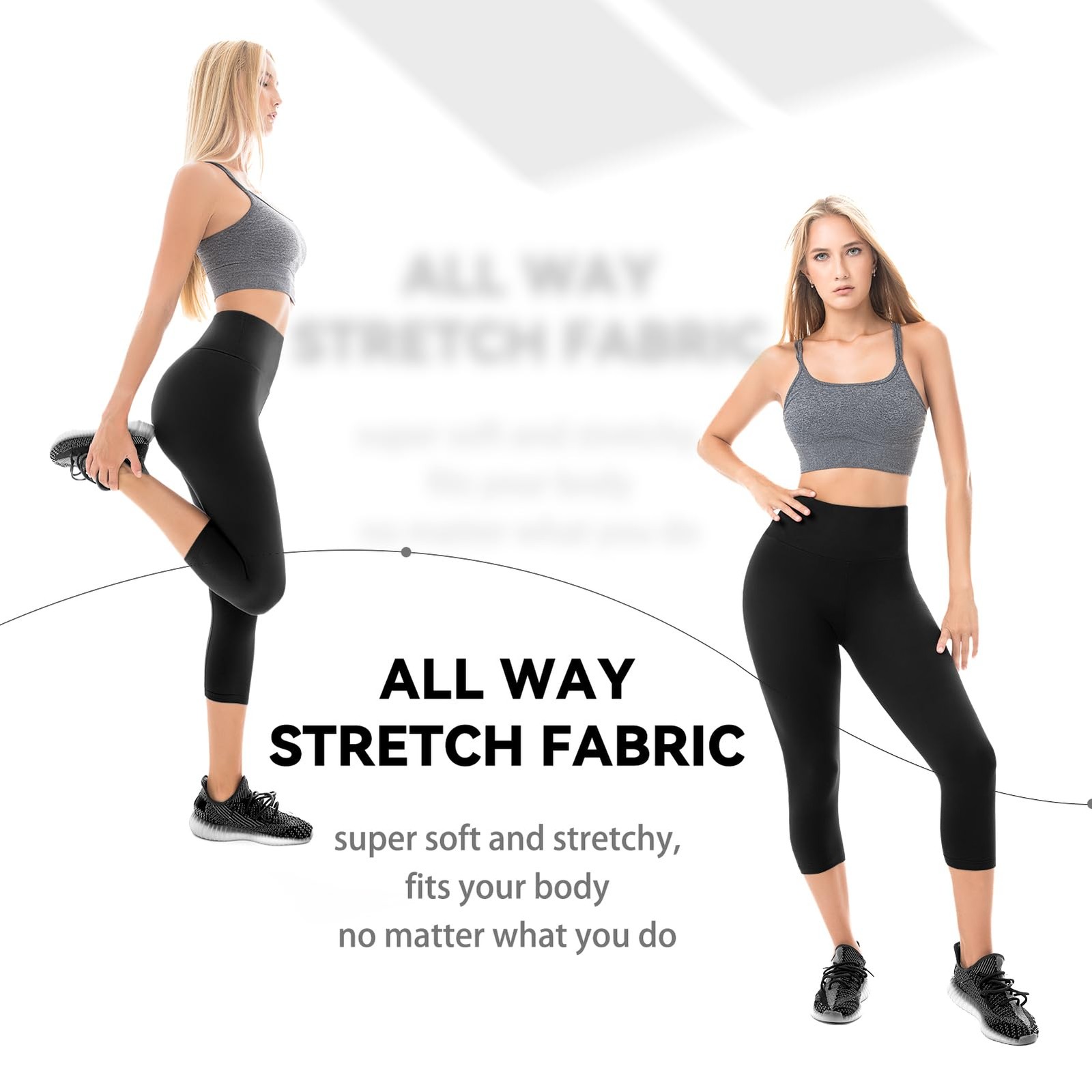 Walifrey Capri Leggings For Women Buttery Soft High Waisted Leggings For Gym
