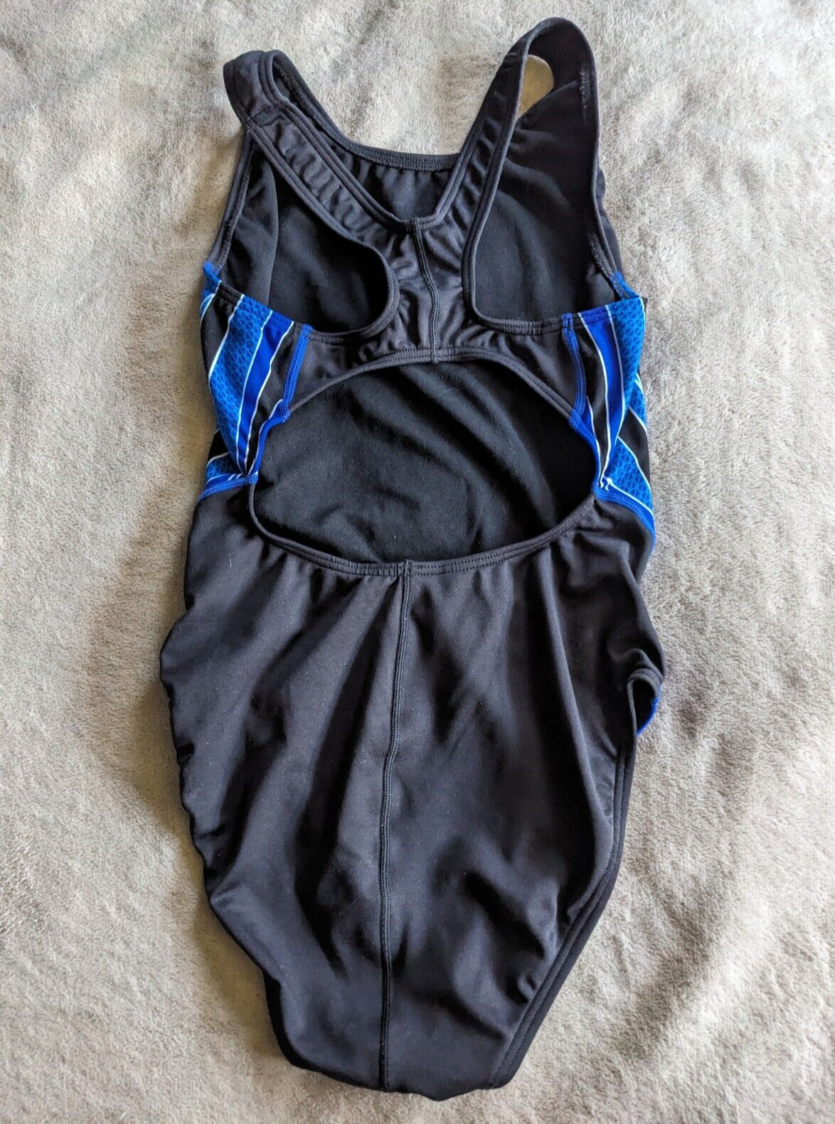 TYR One Piece Swimsuit Womens Sz 34 Black Blue White NEW NWOT