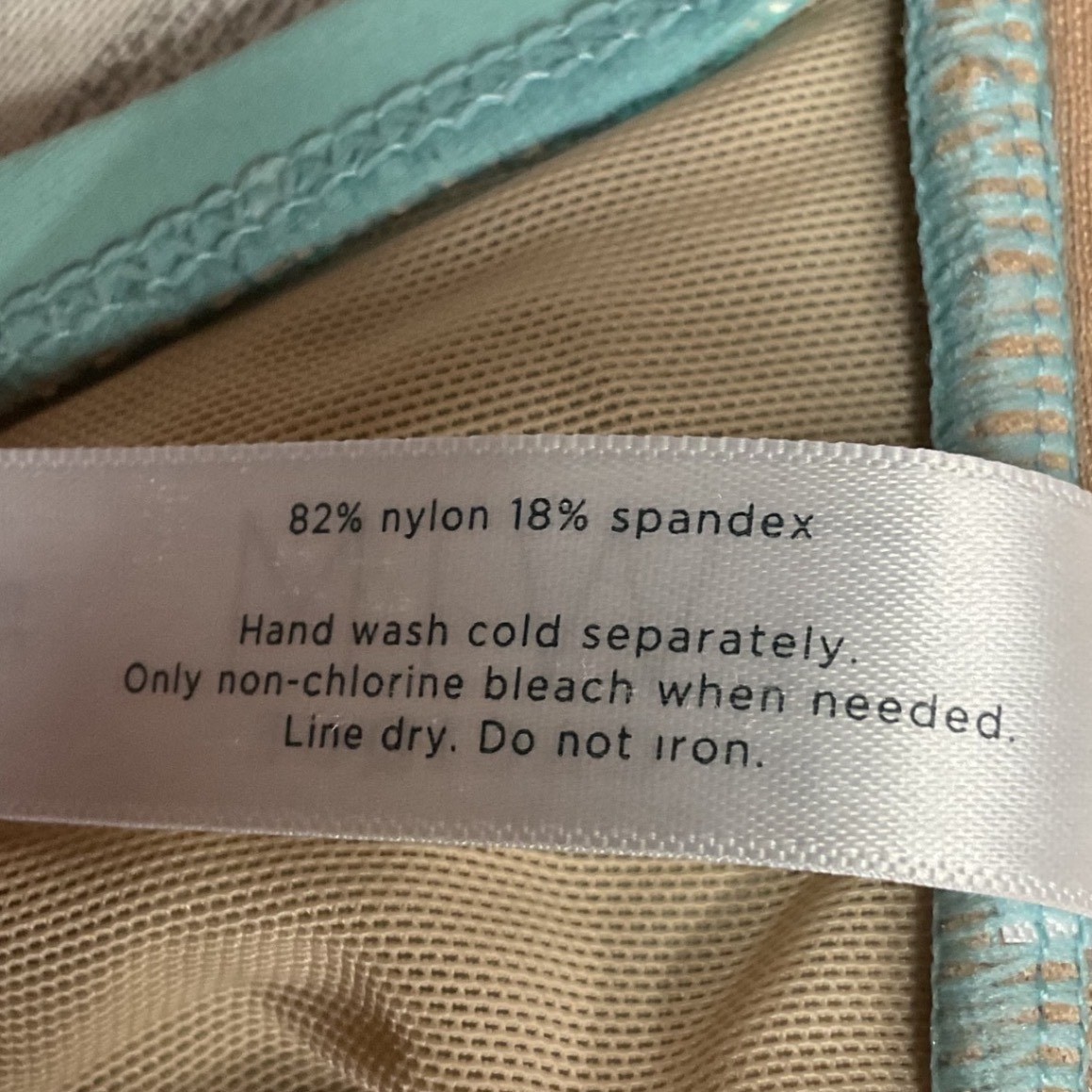 Cacique Women’s Sleeveless Stripe Floral Printed Tankini Swimsuit Top Size