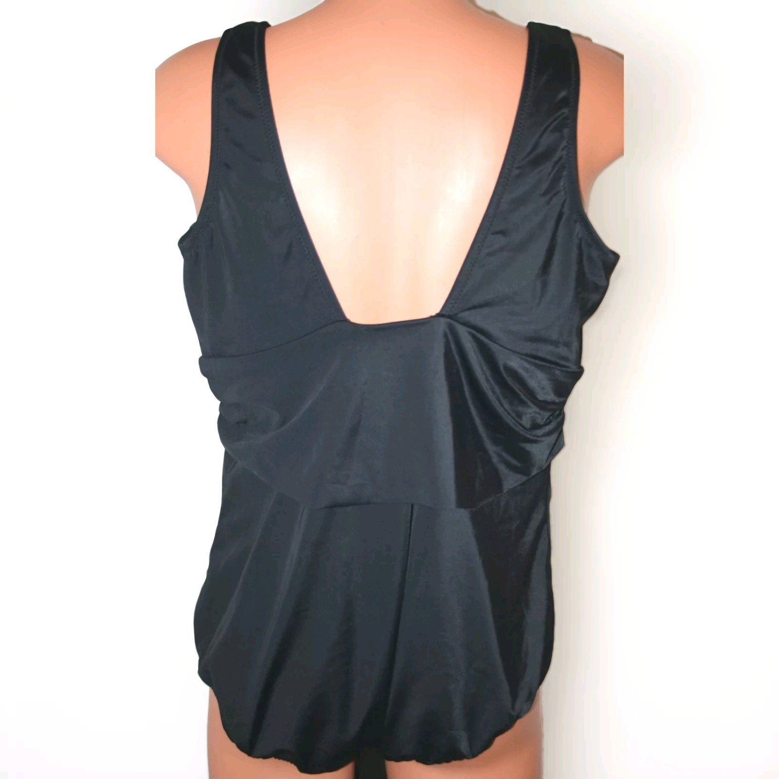 lands end PLUS SIZE ONE PIECE SWIMSUIT BATHING SUIT Women’s Size 22 Black 22w